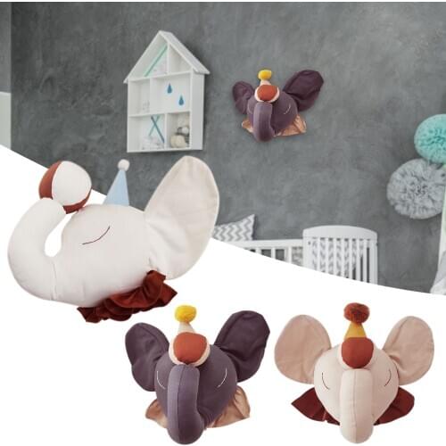 Explosive Childrens Room Handmade Animal Head Wall Decoration Wool Felt Wall Hanging Felt Animal Head Decoration Wall Hanging