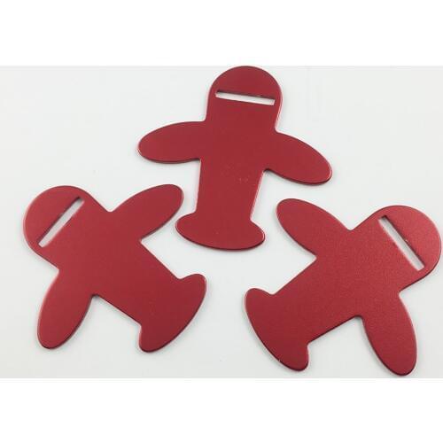 100pcs/lot Personalized Aluminum Luggage ID Tag Bag Tag Travel Tag Custom Name and Text Airplane Card Pet Dog Cat Tags