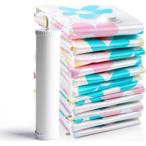11pcs/set Vacuum Bags for Clothes Storage Bag Wardrobe Closet Organizer Garment Clothing Vacuum Compressed Bag Space Saving Bag