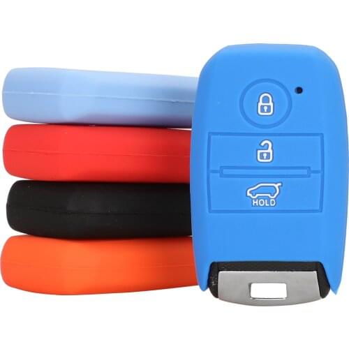 15X Remote 3Button Silicone Car Key Fob Shell Cover Case For Kia Rio Ceed Soul Sportage Sorento Carens Picanto Skin Holder Smart