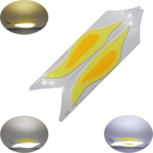 2018 A+B one pair manufacturer 12V DC led cob strip chip light bulb cold white yellow double color cob led strip tubles for BULB