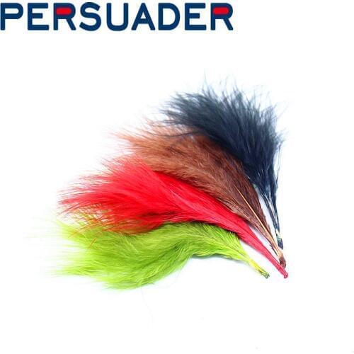 PERSUADER 10 optional popular colors 20pcs/pack Turkey Marabou Feather hand selected Woolly Bugger fly tying feather materials
