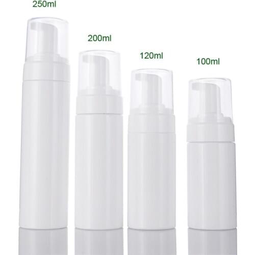 300pcs/lot 100ml 120ml 200ml 250ml Dispenser Suds Soap Foam Foaming Pump Bottle Travel Plastic New Portable Convenient Bottle