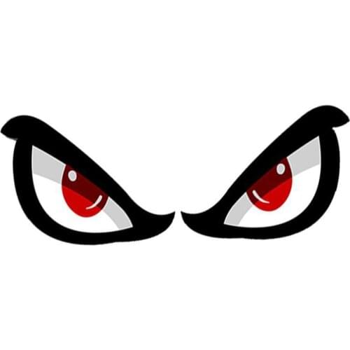 3D Simulation Shark Pattern Sticker Eye Rearview Mirror Car Reflective Sticker Motorcycle Sticker Car Goods