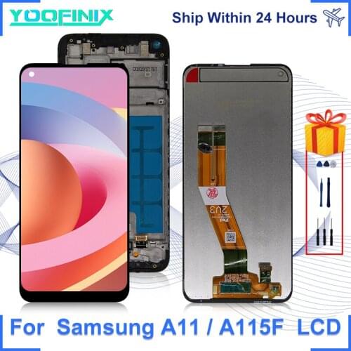 6.4" Original For Samsung Galaxy A11 Display Touch Screen Digitizer Replacement Parts For SM-A115F/DS A115F A115 LCD Display