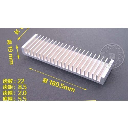 180*19*50mm superpower aluminum heat sink Equipment radiator power amplifier board/PCB Board/Power supply aluminum profile