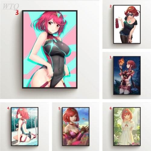Xenoblade Chronicles 2 Pyra Anime Posters Wall Poster Canvas Painting Posters and Prints Wall Decor Wall Art Picture Home Decor