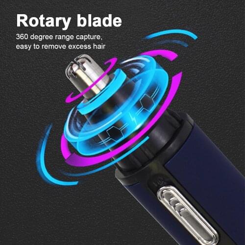 Safety Electric Nose Ear Trimmer Face Care Nose Hair Trimmer for Men Shaving Hair Removal Razor Beard Cleaning Machine