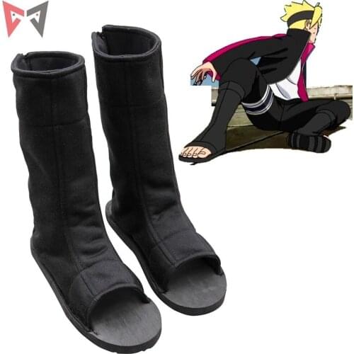 MMGG Anime Boruto Cosplay Shoes Boots Two Style For Halloween Game Party Costume Accessories