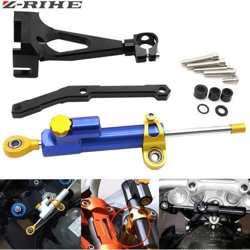 For Yamaha MT-09 2013 2014 2015 2016 2017 Steering Damper Mounting Bracket Kit Stabilizer MT09 FZ09 Reversed Safety Control