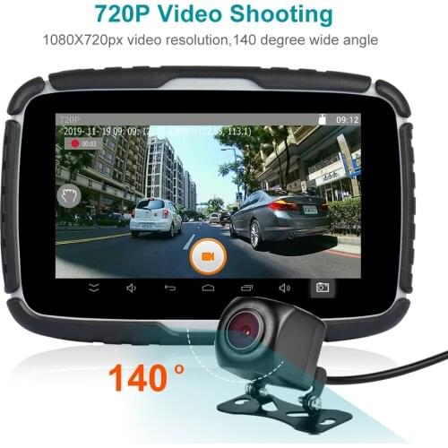 Fodsports 5'' GPS Navigator Android 6.0 Motorcycle DVR IPX7 Waterproof Navigation for Car Moto 16G Flash Free Map gps навигатор
