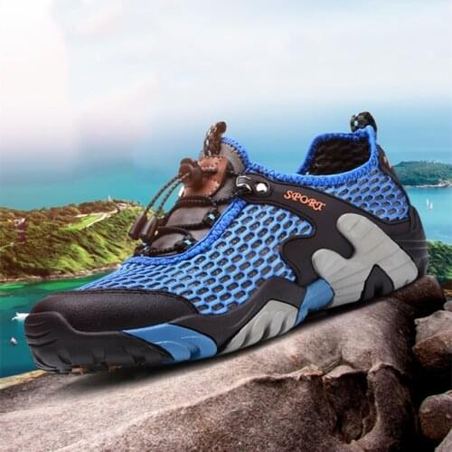 Outdoor Trail Trekking Upstream Aqua Hiking Climbing Shoes Men Size 38-46 Rubber Platform Non-slip Sneakers Sports Shoes Summer