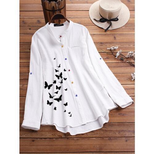 2020 Loose Linen Maternity Blouses Long Sleeve Nursing Tops Shirts Pregnant Women Long Blouses Pregnancy Breastfeeding Clothings