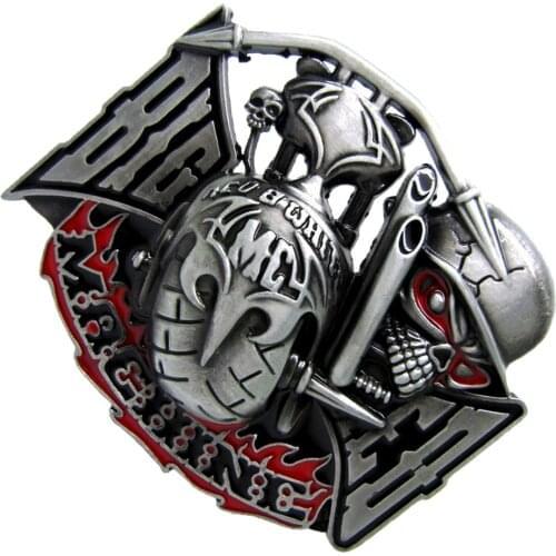 Ghost Skull Head Pattern Zinc Alloy Cowboy Western Belt Buckle Mens Gift