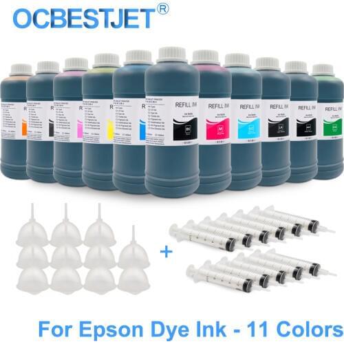 11x500ML Universal Dye Ink Refill Ink Kit For Epson Stylus Pro 7900 9900 7910 9910 4900 4910 SureColor P6000 P7000 P8000 P9000
