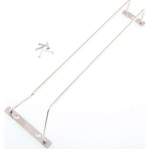 35cm/13" Wine Glass Cup Rack Under Cabinet Stemware Holder Hanger Shelf Home