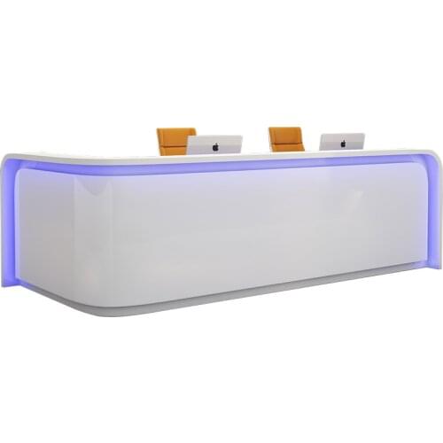 Paint front desk office front desk arc reception desk cashier welcome desk