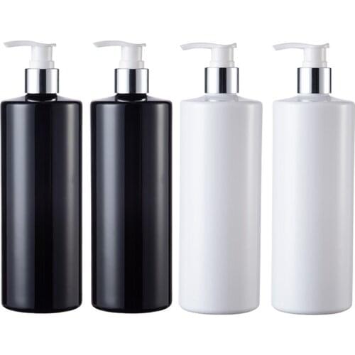 2PCS 500ml Empty Lotion Pump Refillable Liquid Soap Bottle Shower Gel Shampoo Hair Conditioner Dispenser Home Bathroom Dispenser