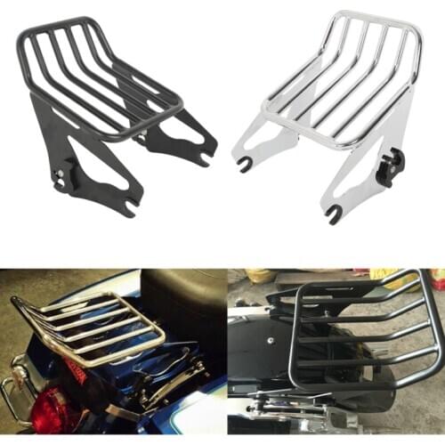 Motorcycle Detachable Two-Up Luggage Rack For Harley Touring Models Road King Street Electra Glide 2009-2020