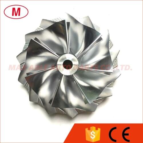T04E 62.45/82.36mm 7+7 blades Racing High Performance Turbo Billet Compressor wheel/Aluminum 2618/Milling compressor wheel