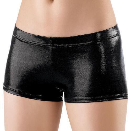 Dance shorts shiny normal waist metallic jazz shorts hip hop shorts street dancewear pole dance shorts rave clothes