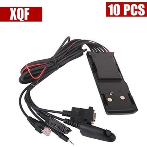 XQF 10PCS Universal RIB-Less 5 IN 1 Programming Cable HKN9857 For Motorola Radios