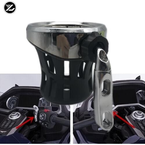 Motorcycle Rear Passenger Drink Cup Holder Metal Drink For Honda Goldwing 1800 GL1800 ABS 2017-2021 F6B 2018 2019 2020 2021