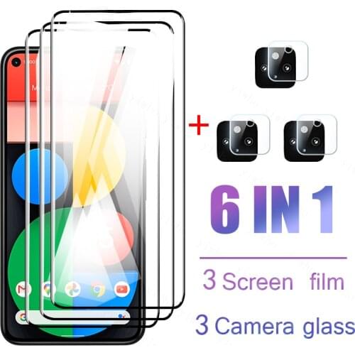 Full Cover Glass For Google Pixel 5 4A Camera Screen Protector For Pixel 4A 5 Tempered Glass Protective Film For Pixel 5 4A 5G