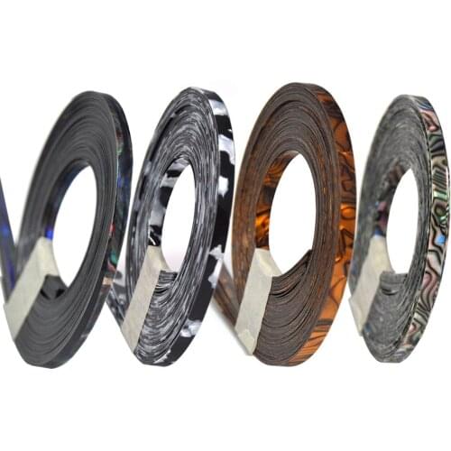 Lots of 10pcs 5mm x 1000mm Celluloid Strips Decoration Material Guitar Binding Purfling Edging