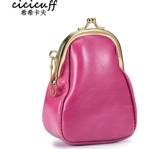 2021 Lipstick Case Fashion Women Mini Coin Purse EDC Travel Genuine Leather Cosmetic Bag Earphone Eyebrow Pencil Storage Wallet