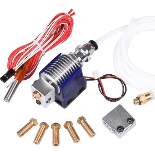 3D V6 J-head Hotend Bowden Extruder 1.75/3.0 Filament Volcano Nozzle Kit 0.2/0.3/0.4/0.5MM Fan Heater PTFE For 3D Printer Parts