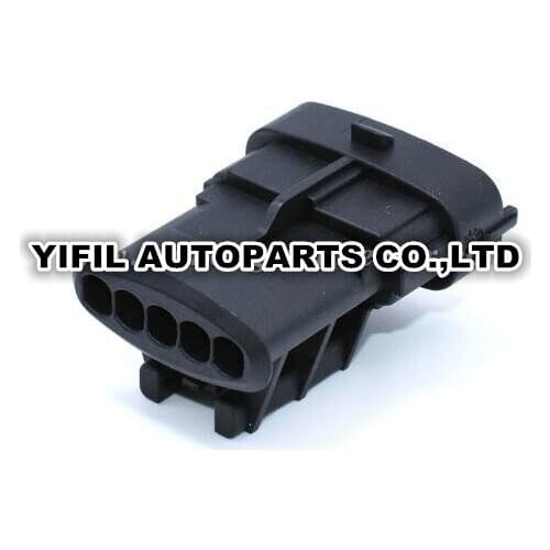 50/100pcs/lot 5 Pin/Way MAF Male Compact Clutch Series ROHS Code 1 Plug Connector For Bosch Without Terminal 1 928 405 136