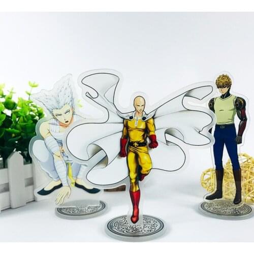 Anime ONE PUNCH-MAN Saitama Genos tatsumaki Sonic Acrylic Stand Figure Desktop Decoration Collection Model Toy Cosplay Doll