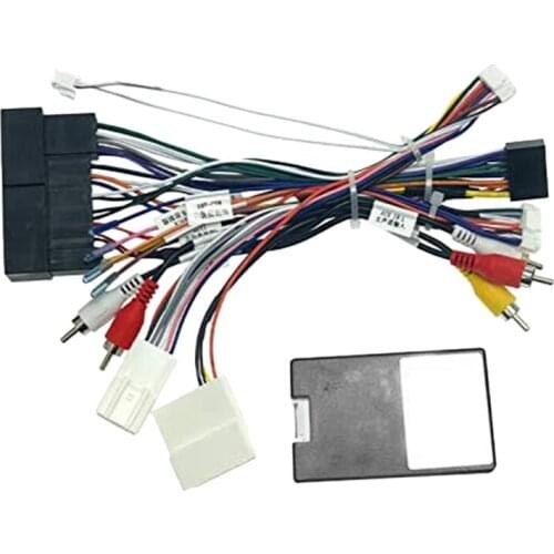 Car Audio 16PIN Power Cord Adapter Audio Harness with Canbus Box for KIA KX5/KX7 Sonata 9 2016