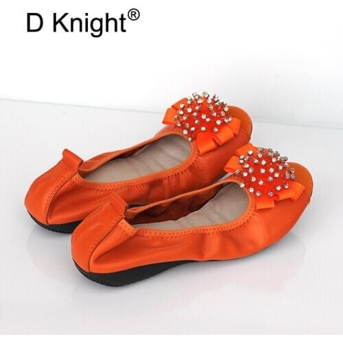 Summer Flat Shoes Women Genuine Leather Ballerinas Peep Toe Slip On Ballet Flats Loafers Moccasins Ladies Casual Flat Size 35-43