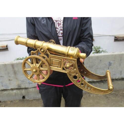 40CM Large TOP COOL efficacious Talisman Money Drawing exorcise evil spirits FENG SHUI Copper cannon artillery FENG SHUI statue