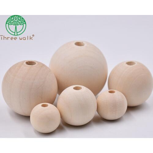 8/10/12/14/16/18/20mm Wood Spacer Bead Natural Color Eco-Friendly Wooden Beads DIY Jewelry Making handmade