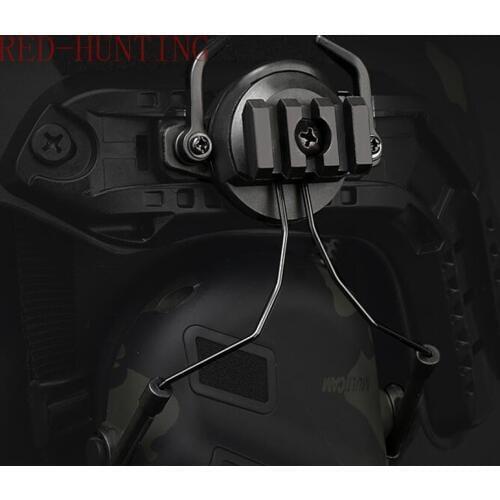 Airsoft Paintball Headset Holder Army Fast Helmet Rail Adapter Rail Mount Kit Tactical Helmet Adapter Set Accessories