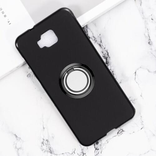 For ASUS ZenFone 4 Selfie ZD553KL Back Ring Holder Bracket Phone Case Cover Phone TPU Soft Silicone Cases for ZD553KL X00LD