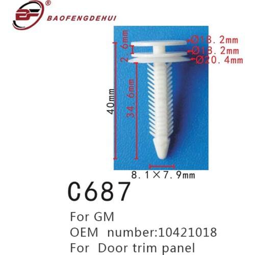 For GM 10421018 Door Trim Panel Pull Stud For Car Positioning