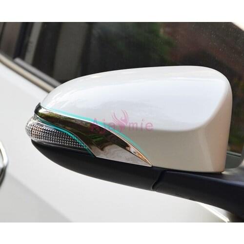 For Toyota Corolla 2014 2015 2016 2017 2018 Side Wing Mirror Overlay Trim Rear View Panel Chrome Car Styling Accessories