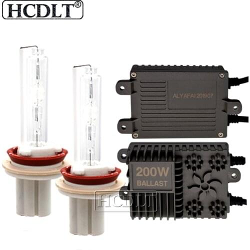 HCDLT 1 Set 200W HID Conversion Kit Bulb Xenon H7 H8 H11 HB3 HB4 D2H H1 H3 4300K 6000K 8000K High Power Car Light Slim Ballast
