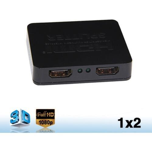 2019 New HDMI Splitter 1 In 2 Out 1080P 1x2 HDMI 1 to 2 HDMI distributor Support full HD 3D DVD xbox 360