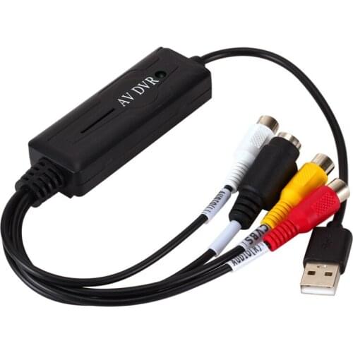 Video and Audio USB2.0 Capture Card Support Dual System Windows MAC Monitoring AV Capture Compatible with All Systems