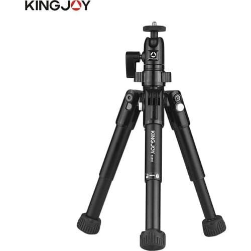 KINGJOY SC051 18" Mini Tabletop Folding Portable Tripod Stand w/Swivel Ball Head for Canon Nikon Sony DSLR Camera Mini Tripod