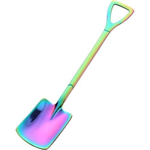 Stainless Steel Shovel Spoon Personality Accessories Tools Watermelon Ice Cream Dessert Small Rice Spoon Plate Cup Utensils