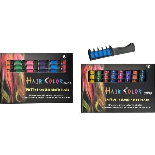 Mini Portable Disposable Safe and Environmentally Friendly Colorful Temporary Hair Dyeing Comb