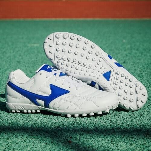 Mens Casual Shoes Ankle Boots Grass Football Training Running Shoes Flat Nail Shoes Outdoor Sports Game Soccer Shoes