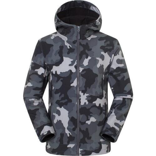 Men 's Winter Fleece Softshell Jacket Outdoor Sports Tectop Coats Hiking Camping