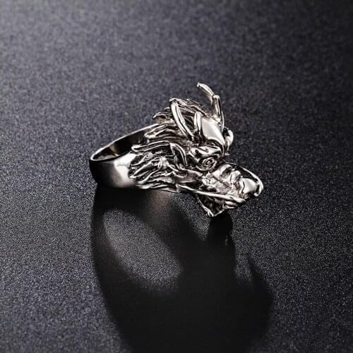 Casting faucet ring national wind ornament titanium steel men ring finger index finger ring jewelry